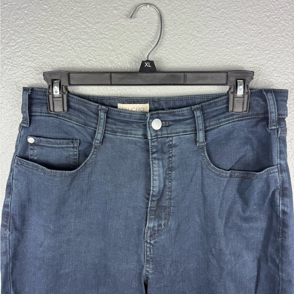 Pilcro Anthropologie Jeans Women’s 31 Dark Blue Wash Straight Leg Causal Stretch - Picture 2 of 8